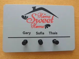 NameDock KeyPins – Custom Wall Key Holder