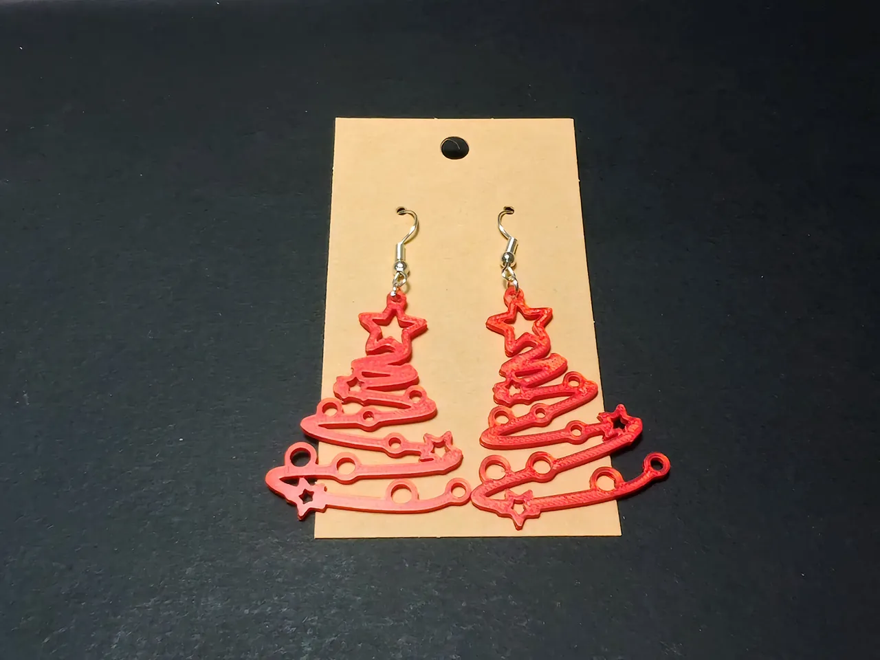 Spiral of Joy Christmass Earrings view 2