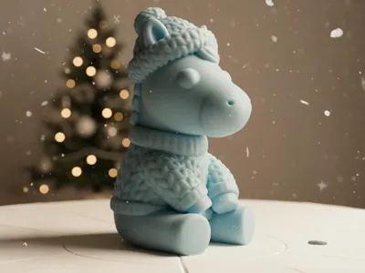 Christmas Knitted Horse