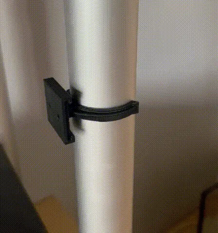 Collier de fixation à clipser avec base coulissante