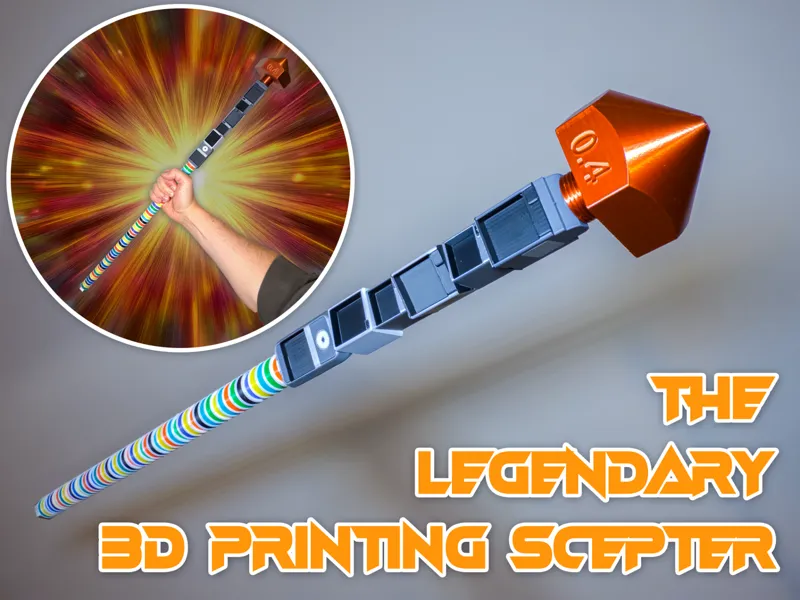 The 3D Printers Scepter (Modular creators scepter)