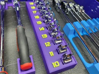 Crowfoot Wrench Organizer (Metric and SAE)