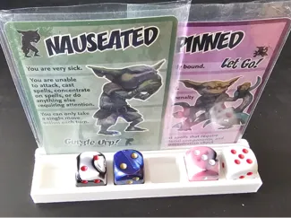 D&D Card and dice holder
