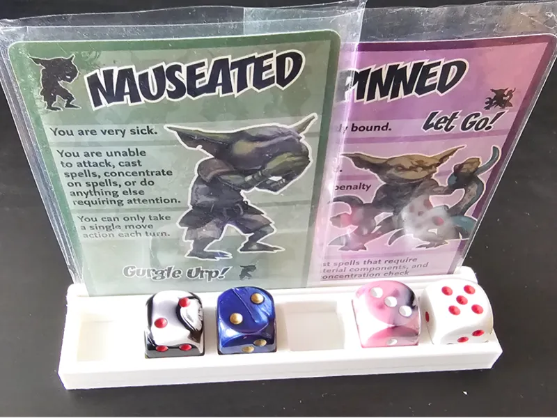 D&D Card and dice holder