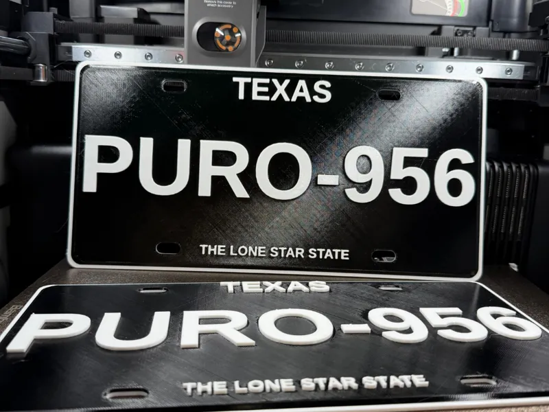Puro 956 License Plate 