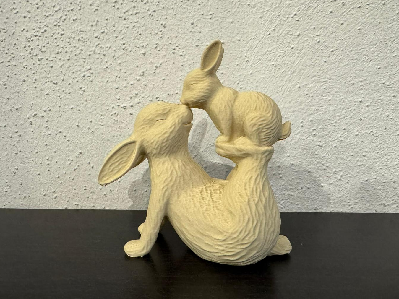 Osterhase mit Baby 9 cm