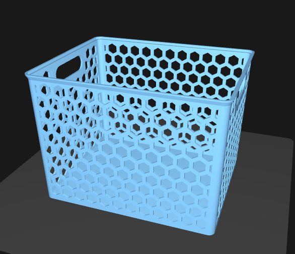 Miniatura 2 do modelo 3D 镂空收纳盒（有提手、可堆叠、可定制、省材）