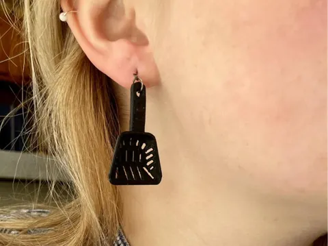Cat Litter Scooper Earrings