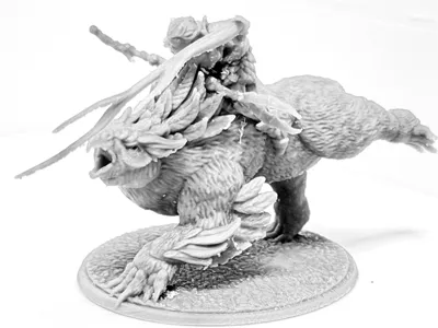 Druid Dryad on Owl Bear 3 Poses