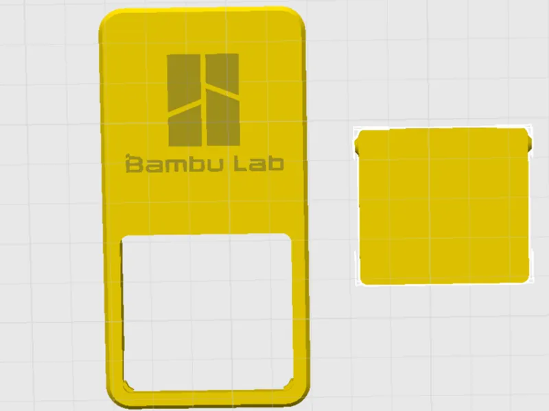 P1 / X1 series - Poop chute door with Bambu logo
