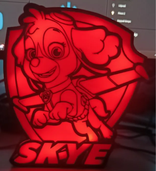 Paw patrol Skye LED lamp