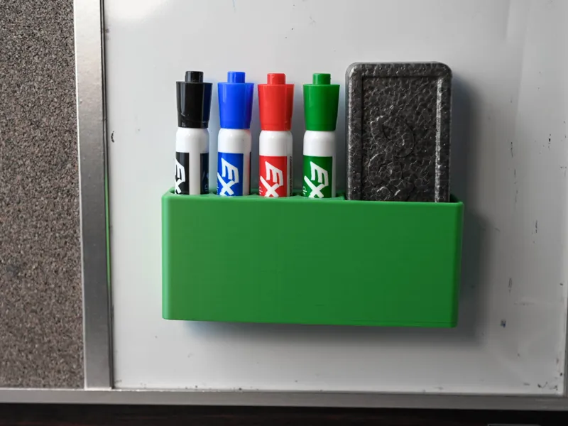 Magnetic Whiteboard Marker & Eraser Caddy