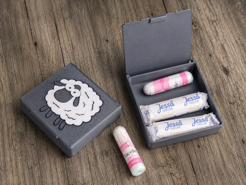 Cute Travel Box with Sheep Lid