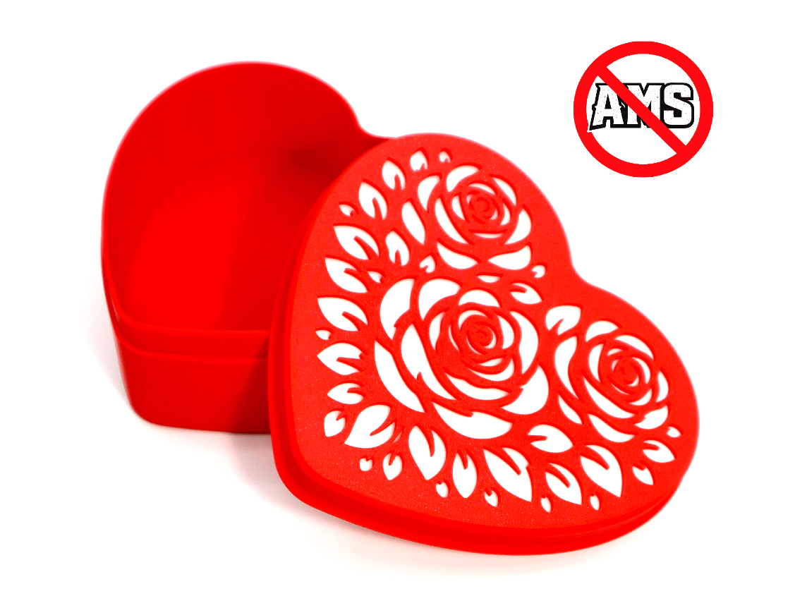 Valentines Heart Rose Gift Box