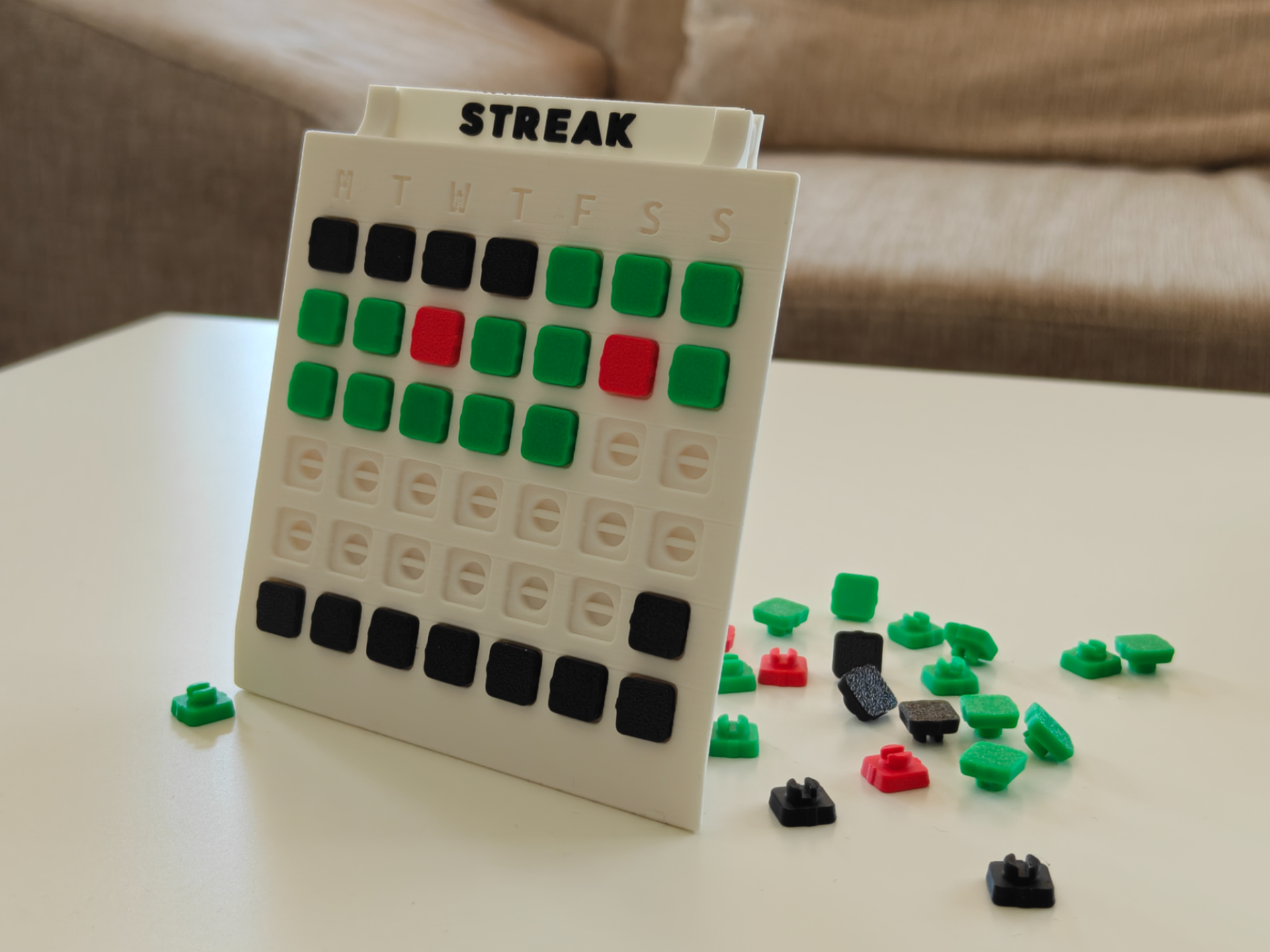 Tactile Streak Tracker Calendar