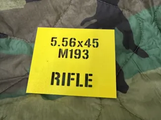 .50 Ammo Can Stencil 5.56 M193