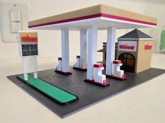 Wawa gas station diorama