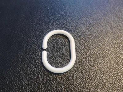 Shower curtain C-shaped hook
