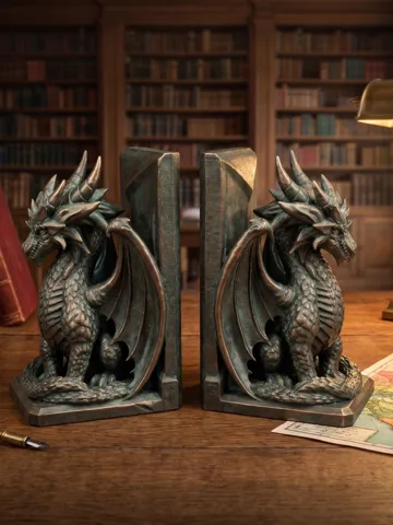Adorno temático: Dragon Bookend — vista de referencia 2