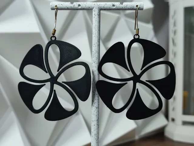 Aretes Hélice de Ébano