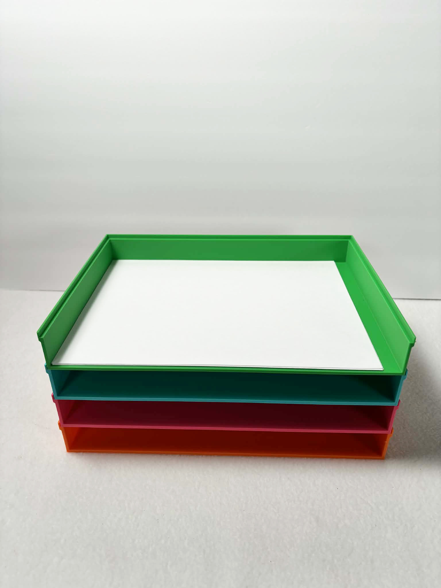 Miniatura 2 do modelo 3D Modular stacking paper tray