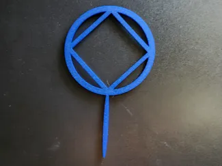 NA Symbol Cake Topper