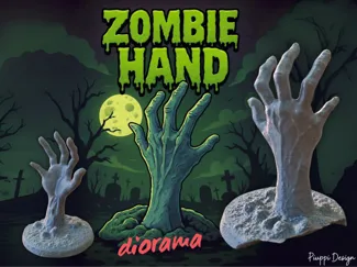 Zombie Hand Diorama