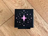 With glitter & glow icon