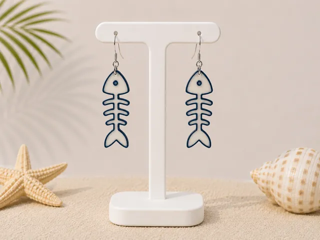 Fish Bone Earrings