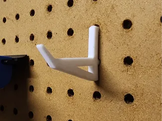 Sturdy pegboard hook