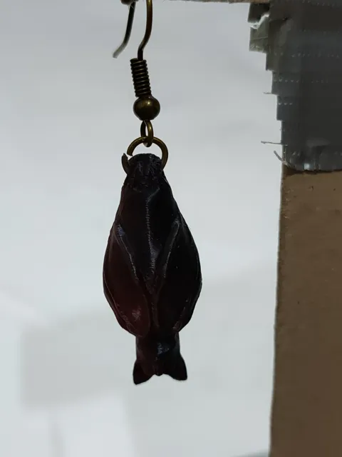 Hanging Bat earrings