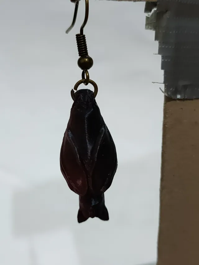Hanging Bat earrings
