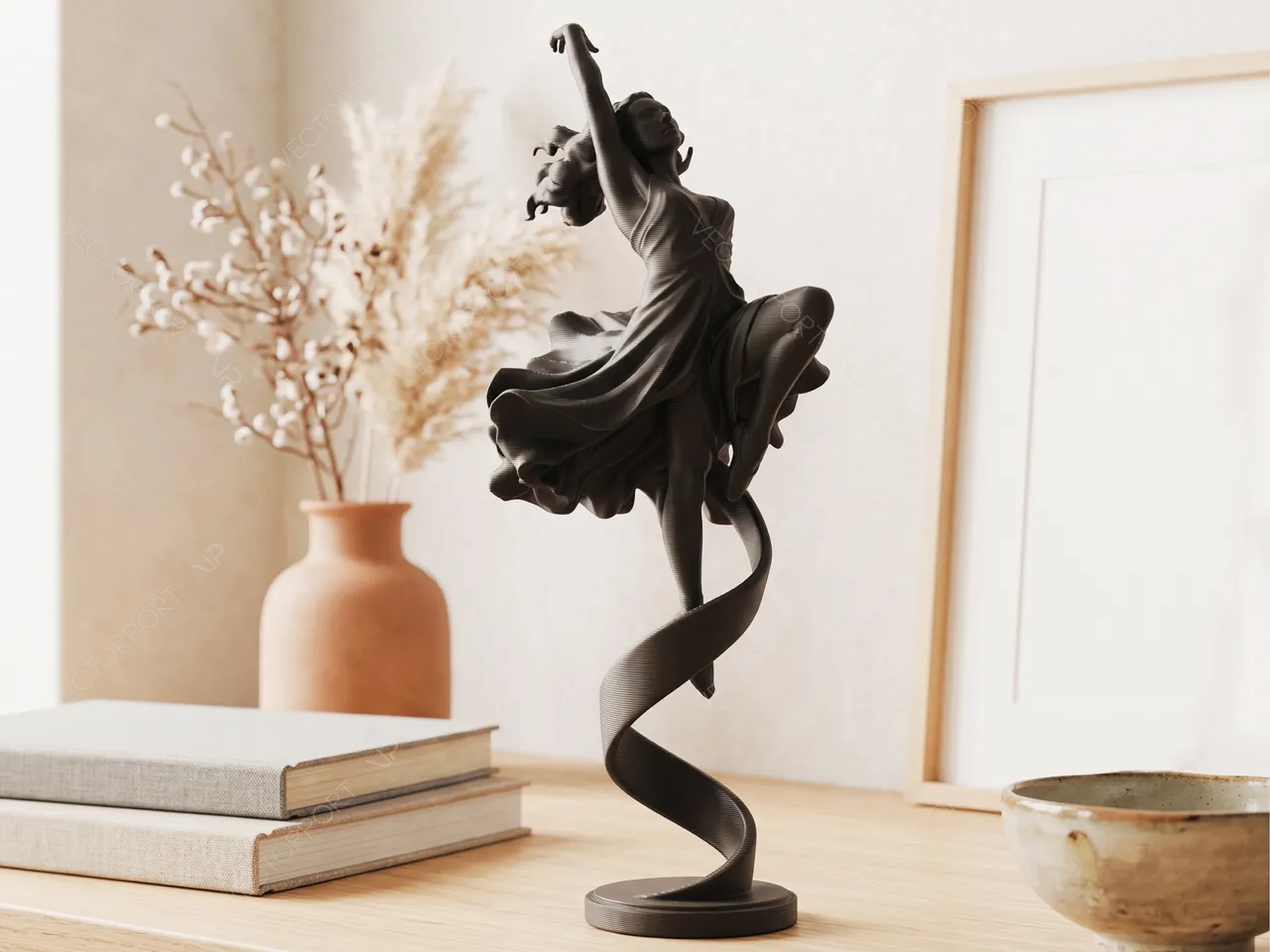 Elegant Leaping Ballerina on Ribbon Base #069 view 3