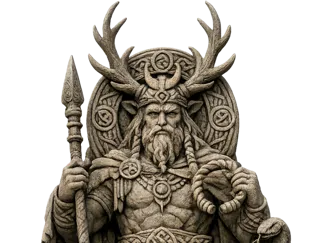 Celtic God Statue