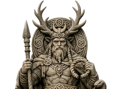 Celtic God Statue