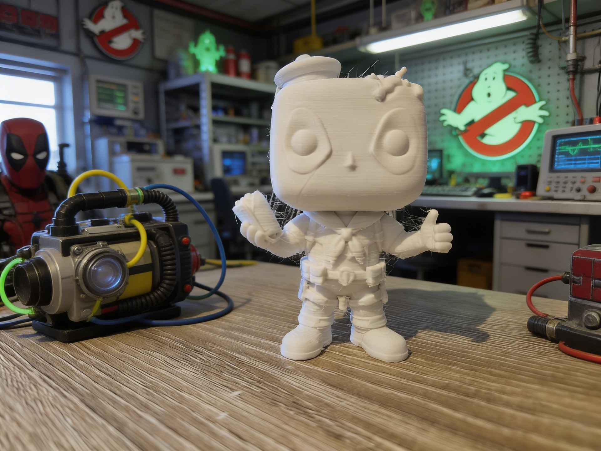 Deadpool x Ghostbusters Chibi