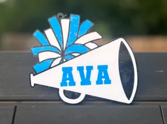 Personalized Cheer Name Tag | Cheerleader Bag Tag