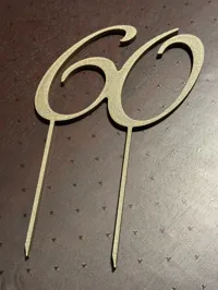 Topper de gâteau '60 ans' — photo 4
