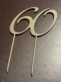 Topper de gâteau '60 ans' — photo 2