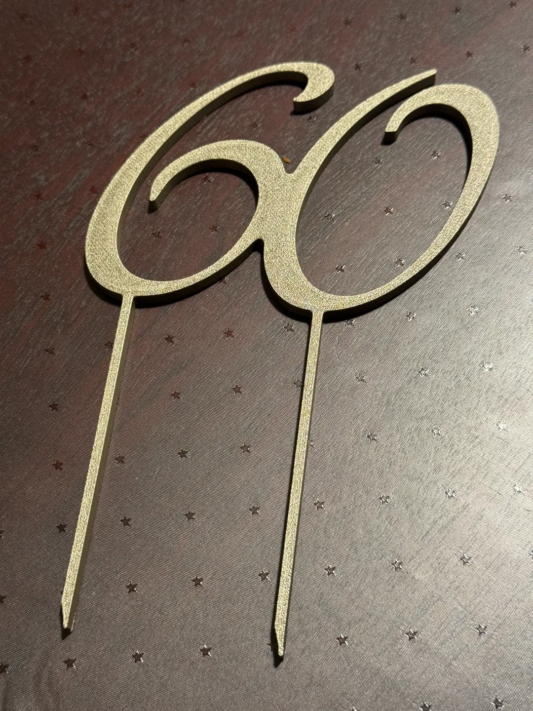 Topper de gâteau '60 ans'
