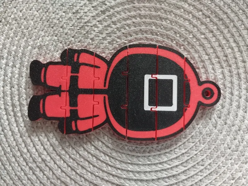 Squid Game flexi toy keychain