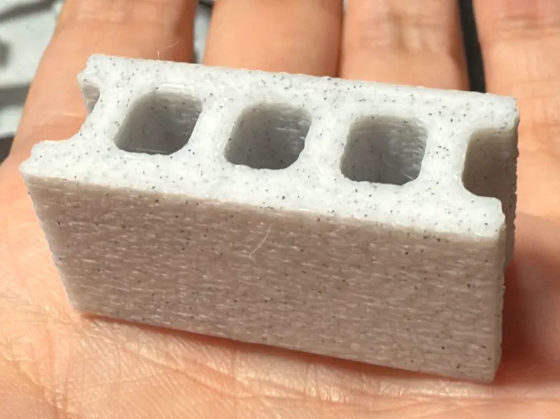 (1/10 scale)concrete block(39×15×H19)