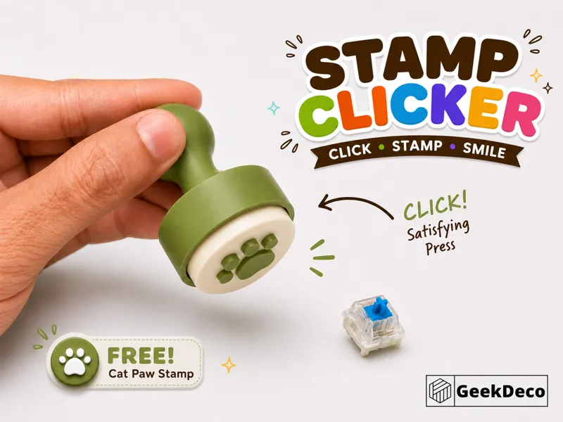 Stamp Clicker | Mechanical Switch Fidget Toy