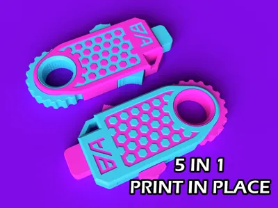 Alpha Fidget- 5 in 1 Print in Place Fidget Toy