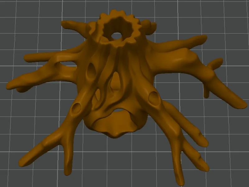 Mini Nature-Inspired Aquarium Root Structure 