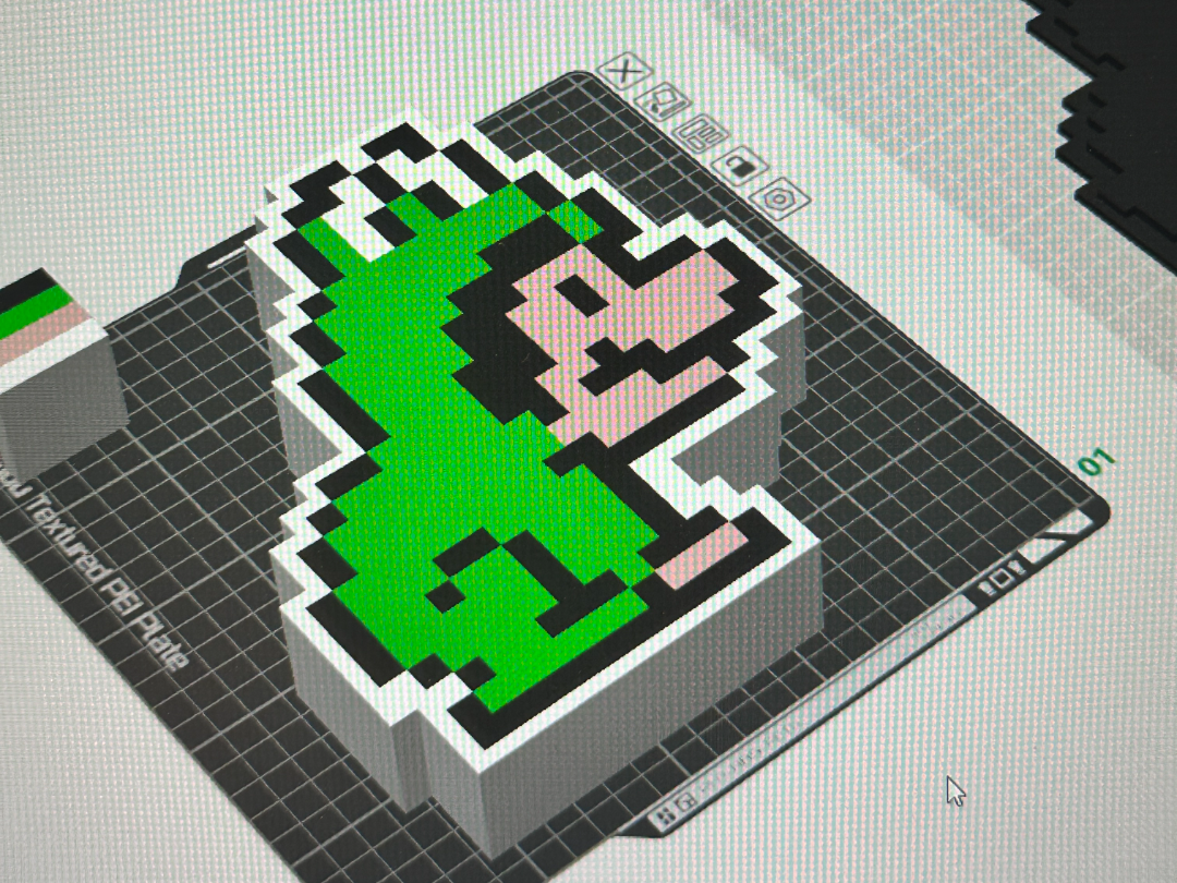 8bit mario frog light box