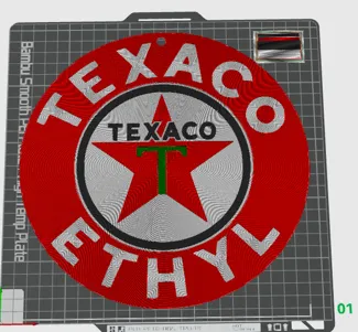 Texaco Wall Frame