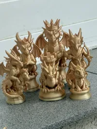 Jeu d'échecs Dragon par Printito — photo 2