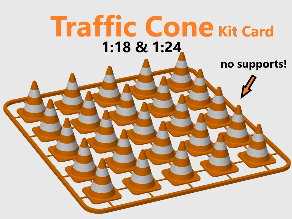 Traffic Cone Kit Card (AMS & filament change) by The Kit Card Guy ...