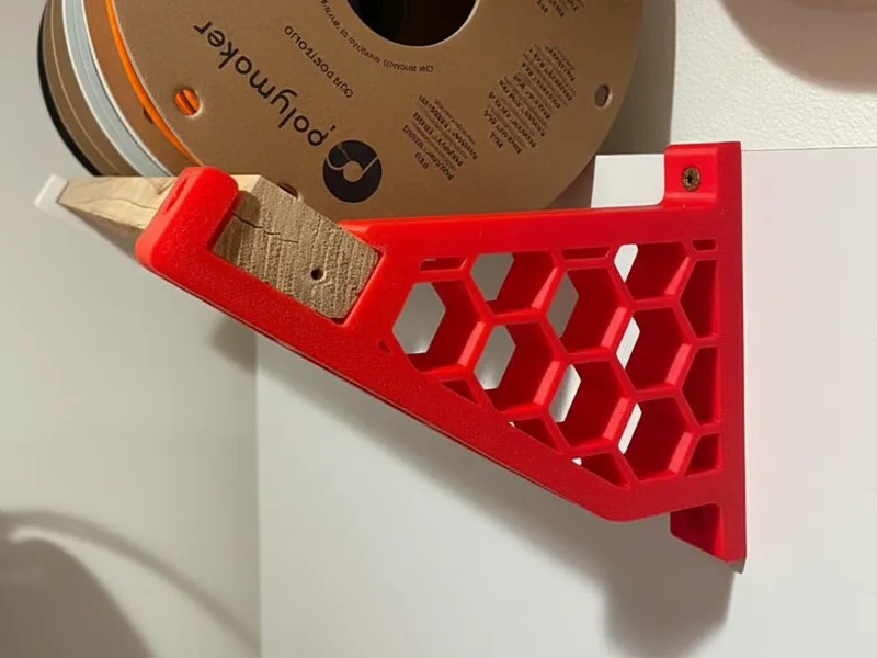 1x2 Modular Wood Filament Rack/Spool Holder: